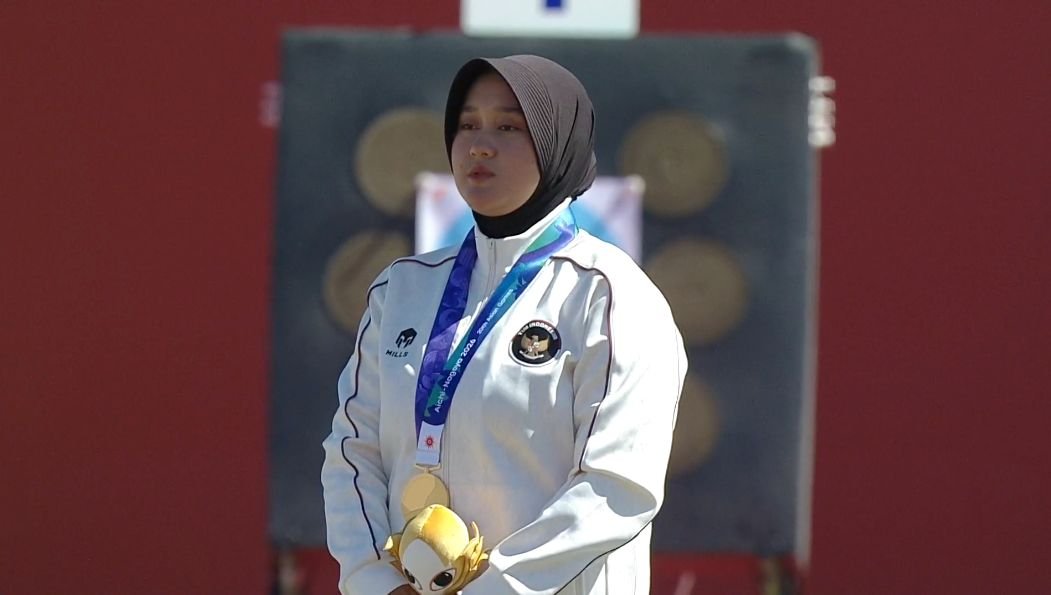 BadmintonTalk's tweet photo. Emas ke-5 Indonesia dari Nurisa Dian Ashrifah! 🇮🇩🥇🏹

#AsianGames2026 https://t.co/pQ2UOwyXMf