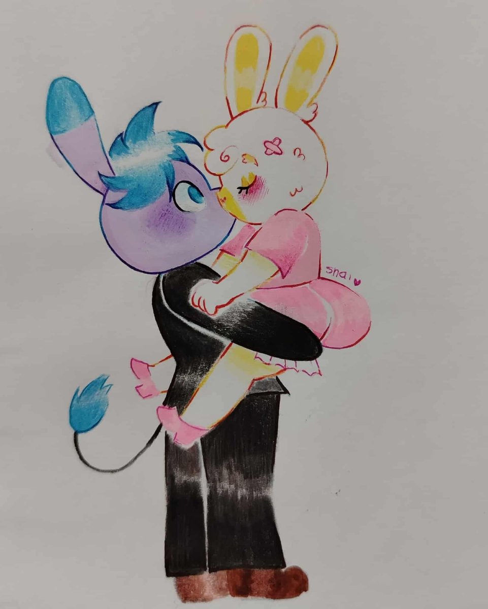 MelBogt's tweet photo. Mwah mwah! ✨

#Ocxcanon #ocaggretsuko #Tadanoaggretsuko https://t.co/ASyucvE4yt