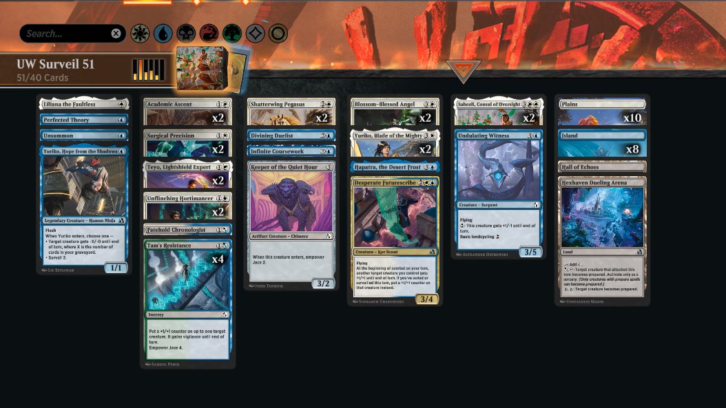 AlfaceVerde's tweet photo. #2🏆 de REALITY FRACTURE
UW Surveil 51 Lands 4-0
Estou testando alguns decks com mais cartas, o excesso de surveil e draws esgota o deck rapido, matchs acabam no grimório.
#mtg #magicthegathering #mtga #magicarena #realityfracturemtg #mtgrealictyfracture #mtgfra #framtg https://t.co/aOZsqqAlwK