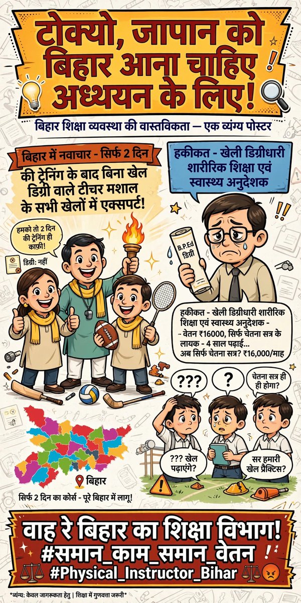 ArvindKuma39407's tweet photo. @ArunCompa @samrat4bjp @mkrtiwari_bjp @BiharEducation_ @Google @IPRDBihar @yadavtejashwi @RahulGandhi @AnilYadavmedia1 @ShikshaNewsRaj1 @STET_QUALIFIED @BiharTeacherCan @ShikshaBihar @btetctet @amitkvikram https://t.co/UKwSS8nQRX