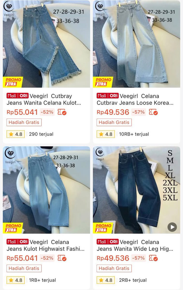 chqerl's tweet photo. nangis banget 😭 di ekonomi gini ternyata ada toko mall ori yang jual celana jeans murah-murah gini 😭😭 hidden gem banget nih yang lagi cari jeans murce tp kualitas oke! 🙌🏻 https://t.co/YAGyVAUEWs