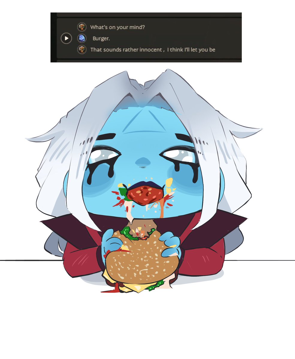 Smug_Ghost's tweet photo. Vindicta Deadlock Burger https://t.co/WGdtCDPisi