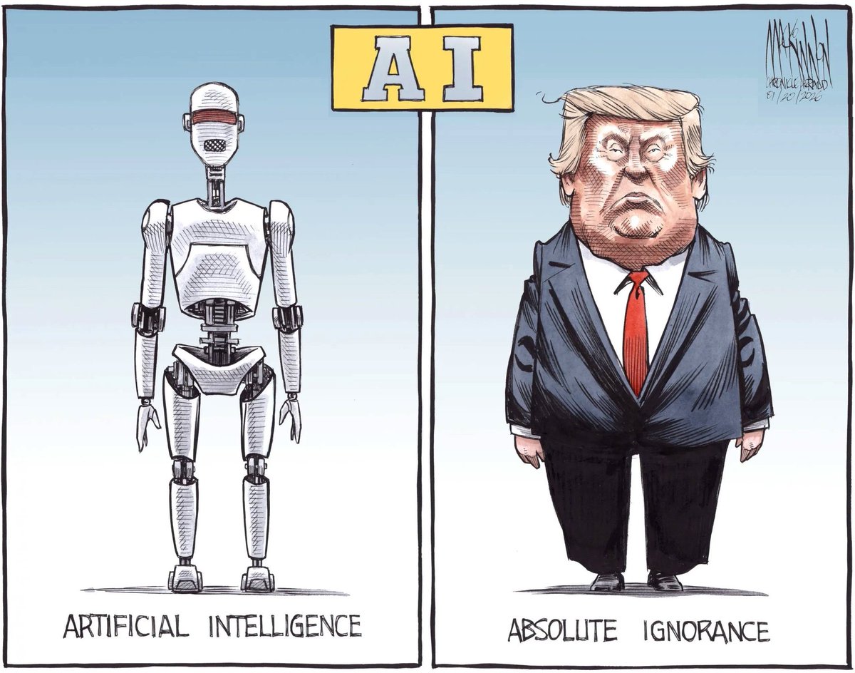 HabsHappy's tweet photo. @GavinNewsom Trump is an AI 
Absolute Ignorance https://t.co/8lGZi1Pq3P
