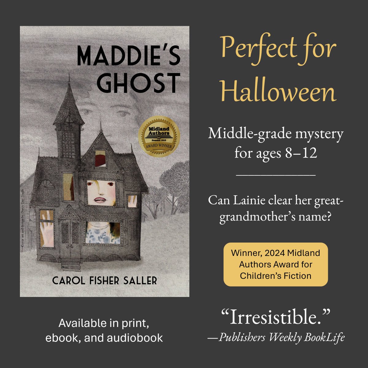 SubvCopyEd's tweet photo. Have you read Maddie's Ghost? It's a wonderful family read (or listen), featuring a loving, multigenerational family, plenty of humor, a complex mystery with clues and detective work, a triumph of justice, and just the right amount of spooky. [SPOILER below - about the ghost!] https://t.co/AW45u2kBAE