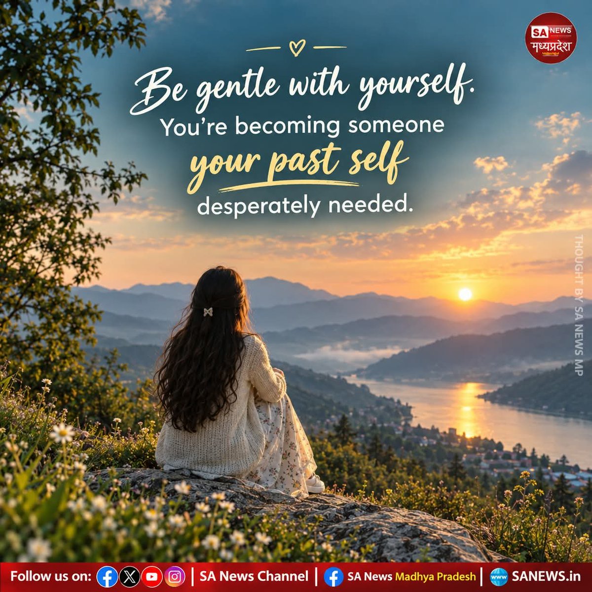 SAnewsMP's tweet photo. “Be gentle with yourself. You’re becoming someone your past self desperately needed.”
#PositiveThoughts #LifeQuotes #GoodThoughts #Sanewsmp https://t.co/mqrsLOmfk4