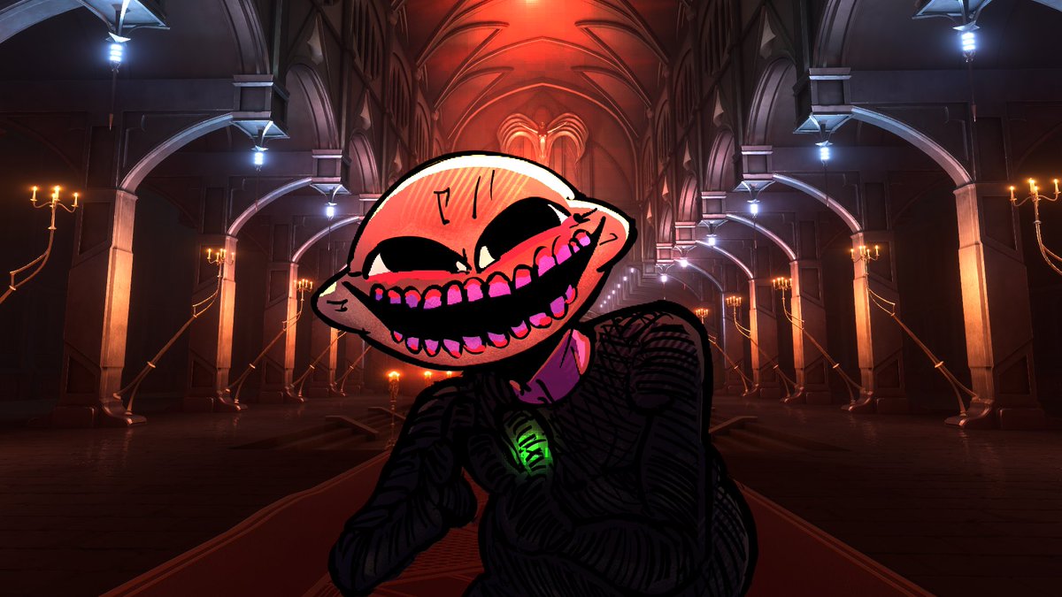 FNF_M0NST3R's tweet photo. [INTERACTION BIT]

“Why hello [READER]! If I must say, you look quite splendid this evening!” https://t.co/YFgdow6B1O