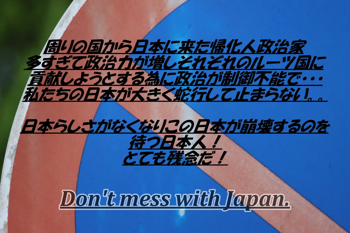 knoctville's tweet photo. 日本人として正しい日本が豊かな未来へつながる政治をしてほしい。安易な方法では未来はない。移民問題を侮るな！ https://t.co/YoILfZNFYw