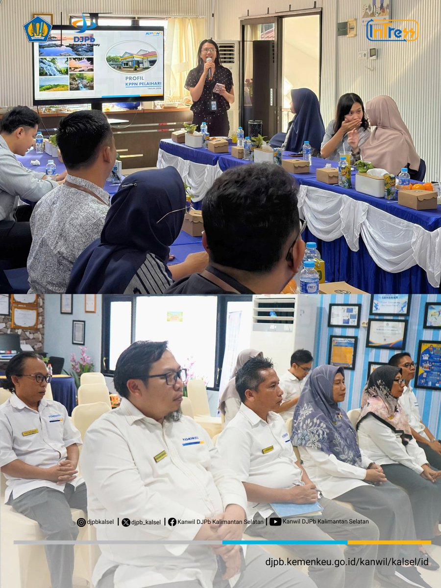 djpb_kalsel's tweet photo. Kakanwil DJPb Kalimantan Selatan didampingi Kabid SKKI melakukan monitoring persiapan implementasi KPPN Filial di KPPN Kotabaru dan KPPN Pelaihari sekaligus observasi on site pembinaan KPPN Semester II 2026. https://t.co/xfaAdlvxJH