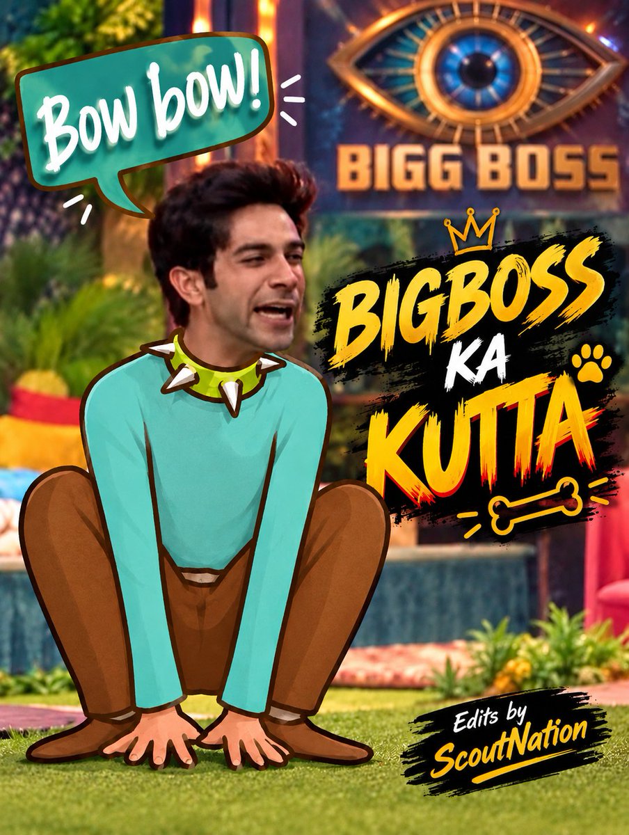 ScoutNationn's tweet photo. Bigboss Ka 🐕‍🦺 😭

#AmanGandhi
#Bigboss20
#BB20 https://t.co/zCoazCzK9r