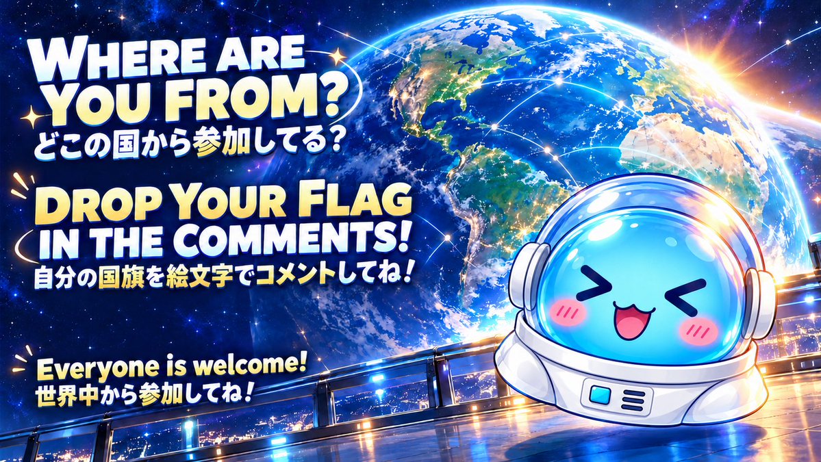 oshilabs's tweet photo. Where are you from? 🌏

Drop your country’s flag in the comments.
Let’s see how many countries we can get! https://t.co/TgQneLBioS