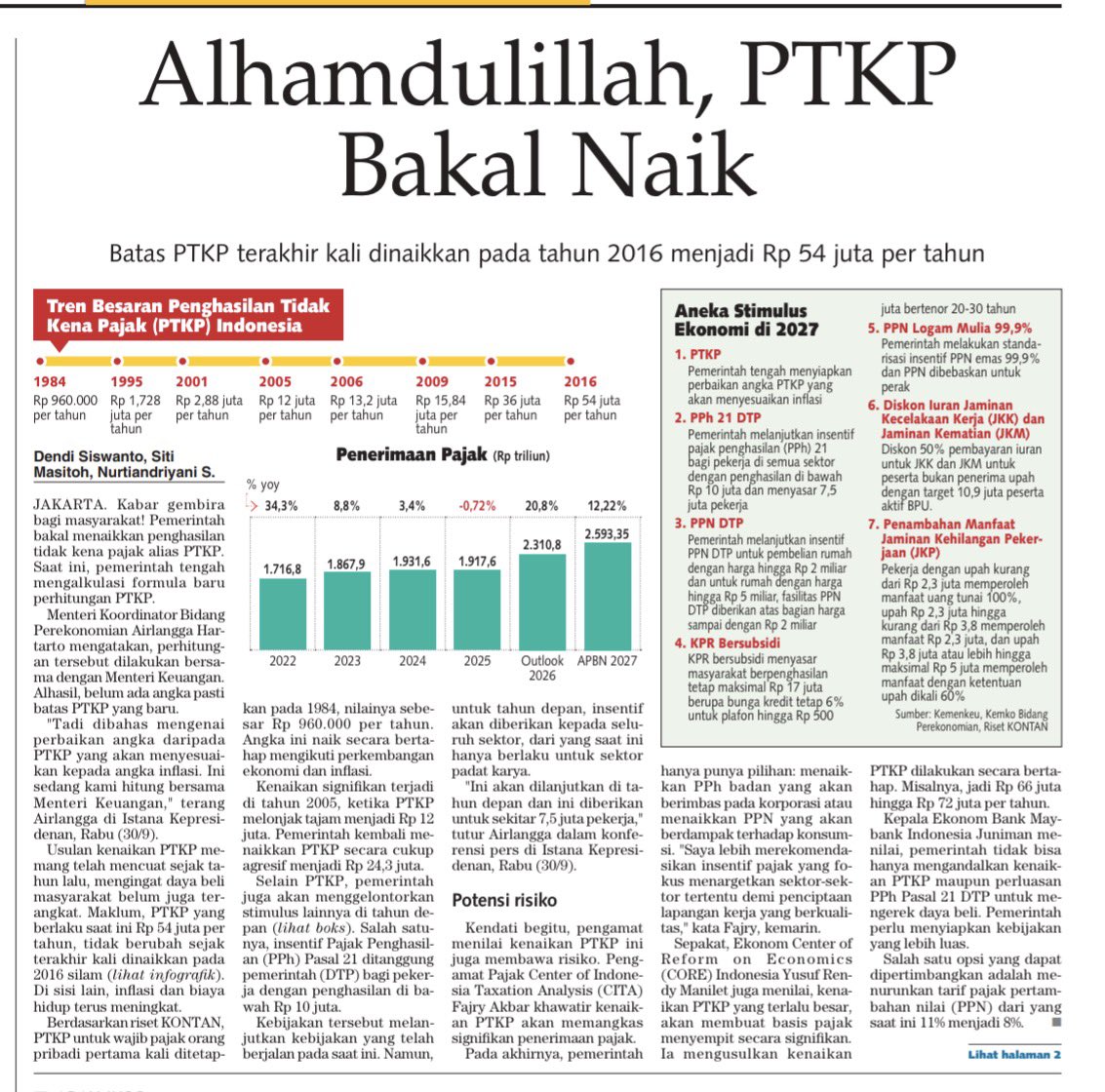 prastow's tweet photo. Kabar baik buat kelas menengah.... https://t.co/CMcHDcMOHw