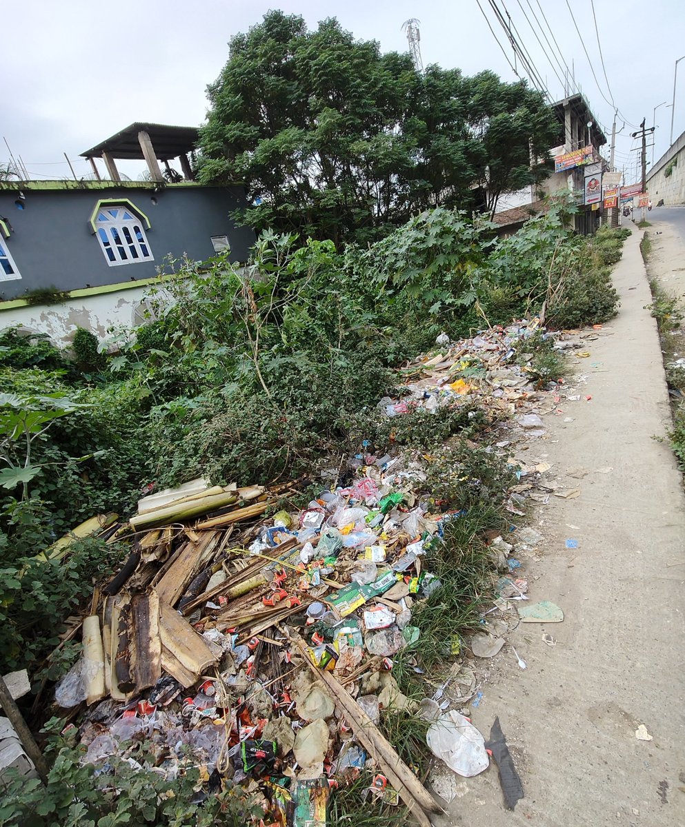 debarshisaikia7's tweet photo. Severe garbage dumping near Nagaon-Morigaon Rd, Roha (PIN 782103). Plastic &amp; waste are endangering local stray animals &amp; harming the environment. Urgent cleanup required!
  
​@CMOfficeAssam @himantabiswa @RahaMunicipal #SwachhBharat #CleanAssam #SwachhBharatMission https://t.co/ixQj237Rc0