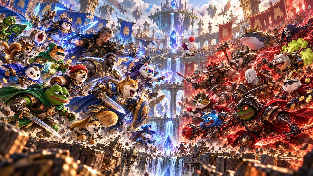 CapitalClashx's tweet photo. In Capital Clash, trading is the game.

Choose how you play:

1v1 Battles fight other traders and climb the ranks.

or

FnF Wars  team up with your trench group and battle other communities.

Ranked rewards are coming soon, including $CLASH, cosmetics, and items that boost earning potential.