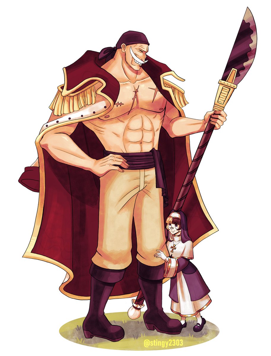 stingy2303's tweet photo. Whitebeard and his tiny daughter #onepiece #whitebeard #onepieceselfinsert https://t.co/Hue6Oqpskd