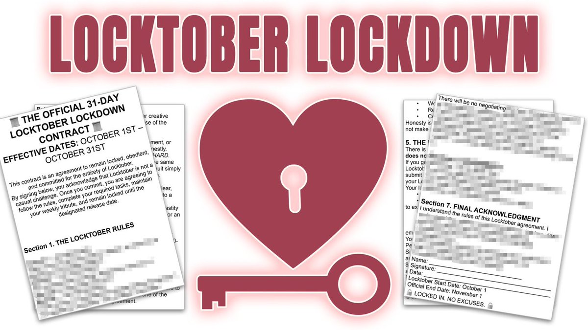 TheEvilMisss's tweet photo. Think you can handle Locktober? Download my chastity contract and prove how obedient you really are. Just remember… once you sign it, you're agreeing to play by my rules. 😈 Download It… If You Dare 🔒 https://t.co/6LddnNpxLk