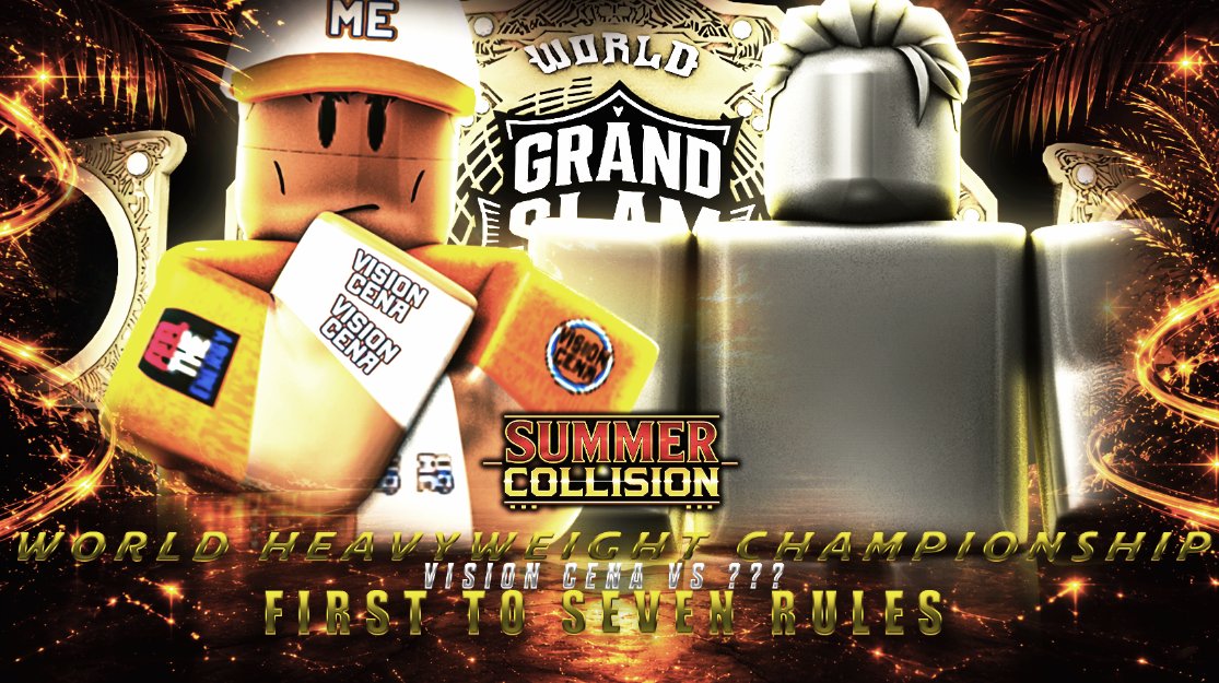 GSW_ROOBLOX's tweet photo. @VishTrey14 WILL FIGHT A MYSTREY OPPONENT FOR THE WORLD HEAVY WEIGHT CHAMPIONSHIP🚨🚨 https://t.co/JDXfi39wsU
