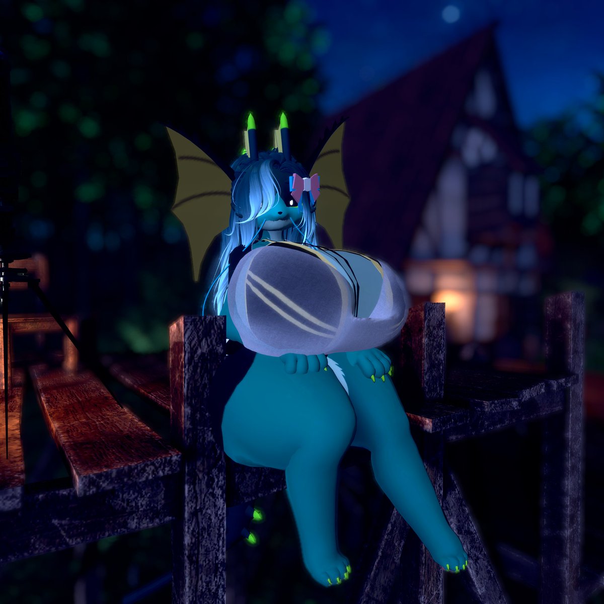 kitshnaya's tweet photo. Calmaria na madeira, luzes na penumbra e o silêncio que a noite traz. 🌌🕯️
e amanha é meu aniversario >w<
e promoções na minha loja começa amanha >w<
#VRChat #Vaporeon #TransGamer #CozyGaming #Eeveelution #TransPride https://t.co/hWoWv1WDOc