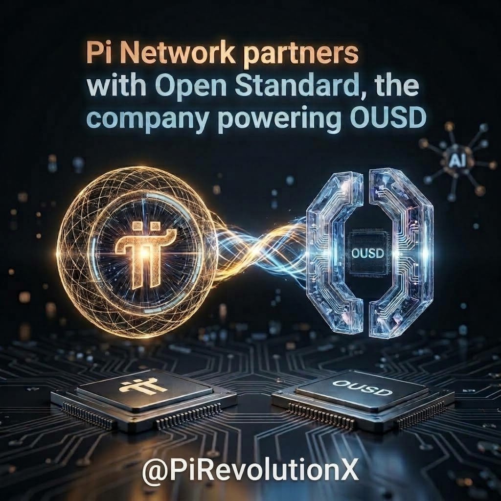 PiRevolutionX's tweet photo. 🔴 Breaking News:

Pi Network partners with Open Standard, powering Open USD (OUSD)! 🤝 

Connects the Pi ecosystem to a massive network including partners like Visa, Google, and Stripe. 

Pi will explore OUSD rewards for Pioneers and enhanced utility ✨️ #PiNetwork #OUSD https://t.co/0x4kBZ8aqD