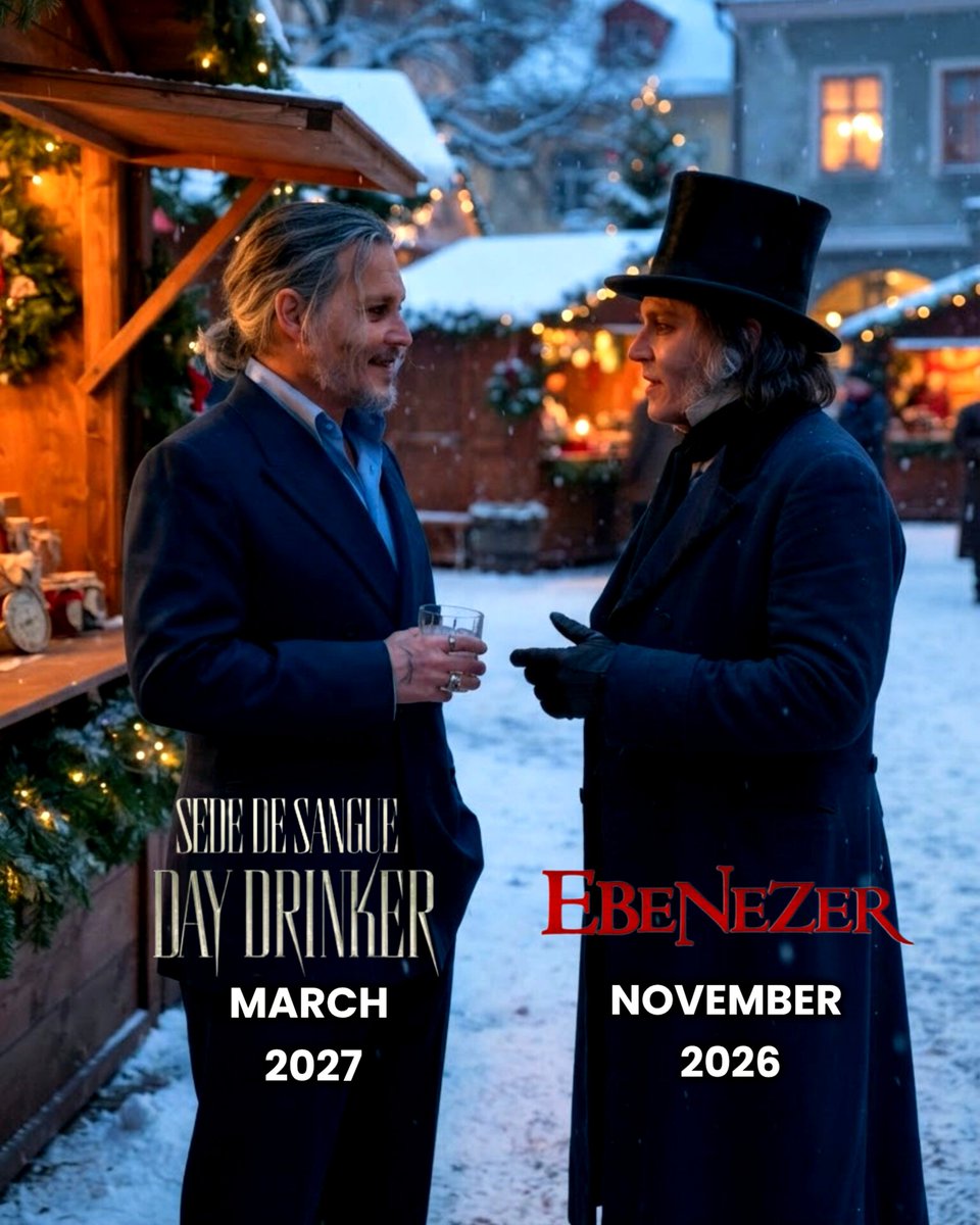deppbrazilfc's tweet photo. THEY'RE COMING!

Johnny Depp is Ebenezer Scrooge in #EbenezerMovie

Johnny Depp is Kelly in #DayDrinker (#SedeDeSangue in Brazil 🇧🇷)

@ebenezermovie @DayDrinkerMovie https://t.co/kRzk3sa9Dn