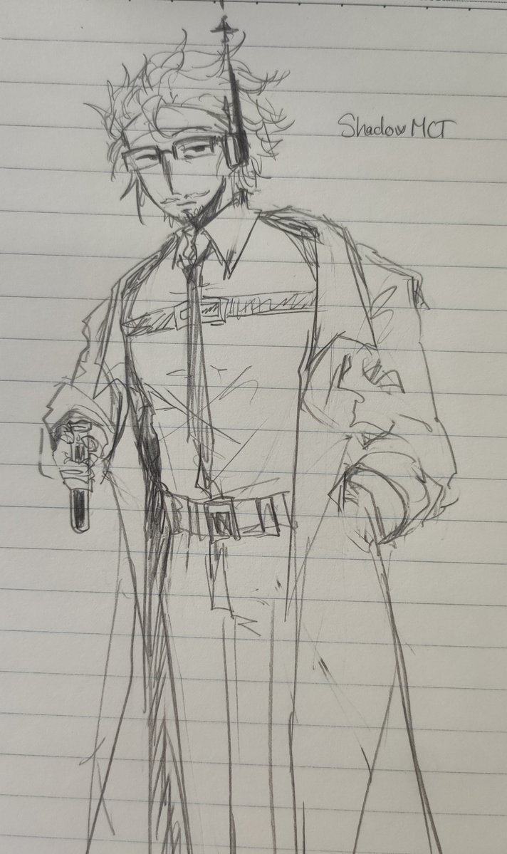 CH37863's tweet photo. Old art idk 
I actually have two design for Shadow. One is the usual long haired and other is this I fucking hate designing dude
#shadowmct #mcyt https://t.co/vfTiel2u5g