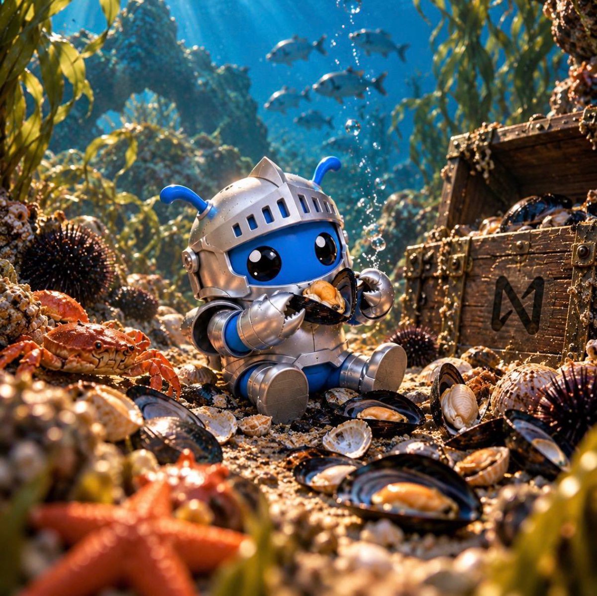 IronClawToken's tweet photo. bon appetit 🐚 $CLAW https://t.co/M1r5qvO2QL