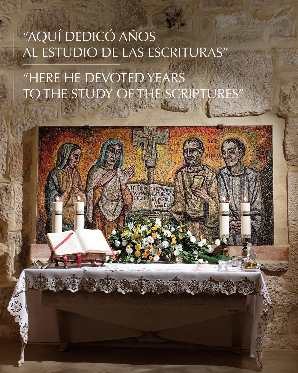 Saxum_en's tweet photo. 📍 Bethlehem also preserves the memory of Saint Jerome 📖

A place connected with his life, his study of the Scriptures and his legacy. Through Our Lord Jesus Christ 😇

#Saxum #SaintJerome #Bethlehem https://t.co/fCntSBOg2w