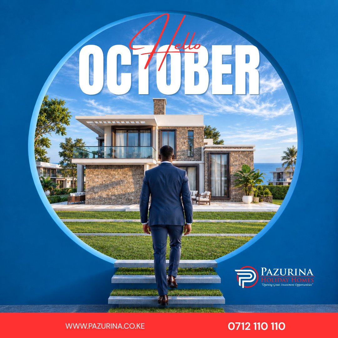 Pazurina_h's tweet photo. HELLO OCTOBER
A new month, a fresh opportunity to make that move towards owning land in Diani.
Donβt just dream about your future home or investment. Start building it.
0712 110 110
https://t.co/70AlTNChTm
#HelloOctober #Pazurina #Diani #OwnLand #InvestInDiani https://t.co/oEwcoudV2v