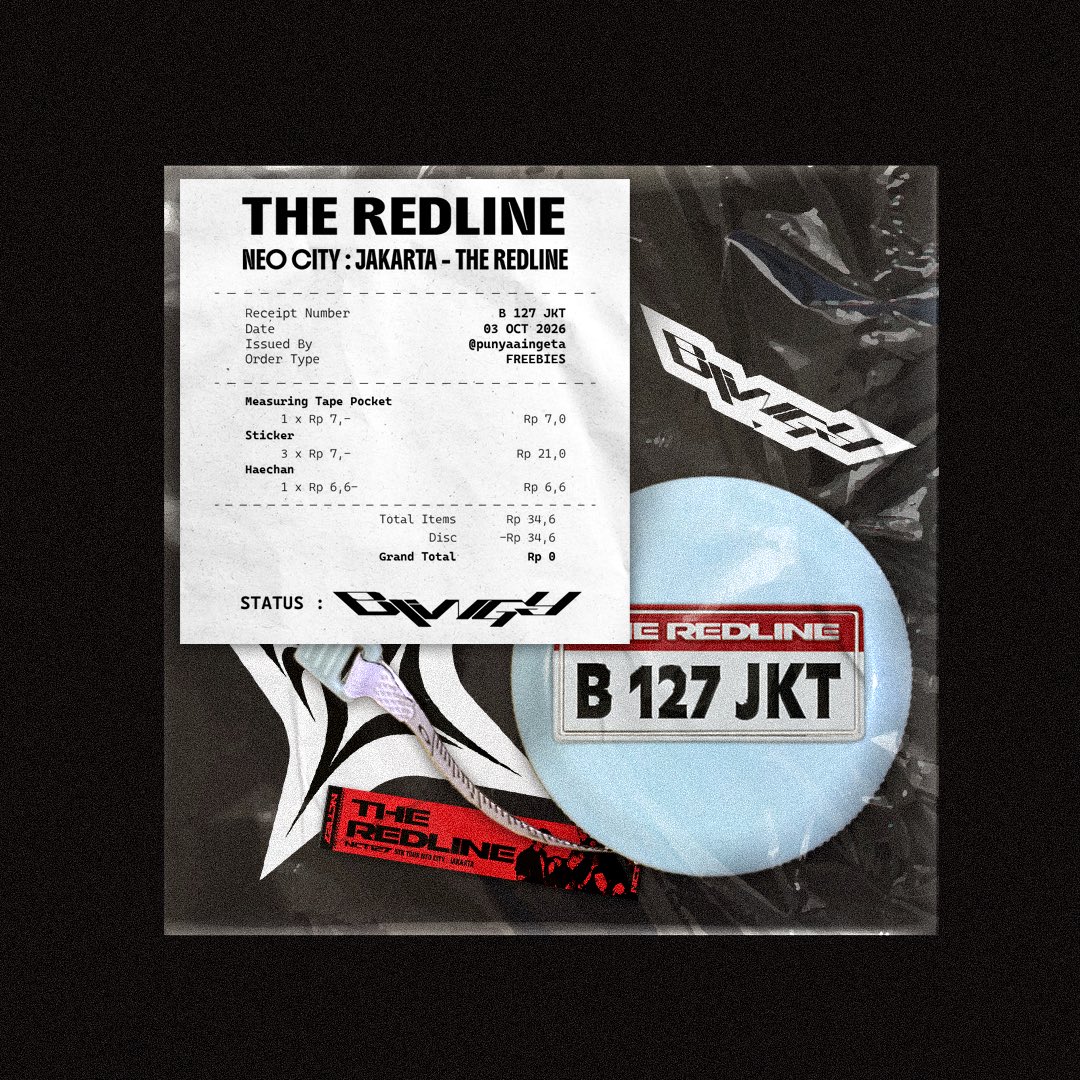 punyaaingeta's tweet photo. help rt & like, thx ᥫ᭡

𖤐⭒๋࣭⭑ FREEBIES 𖤐⭒๋࣭⭑
NCT 127 5TH TOUR 'NEO CITY : JAKARTA - THE REDLINE'  

by @punyaaingeta 

kapan lagi nich dapet freebies mini measuring tape 😽😽😽 

🗓️ 3 Oct
📍Indonesia Arena
⏰ TBA

Kindly tag me if you get. see you♡

 #THE_REDLINE_JAKARTA  #NCT127
#NCT127_5TH_NEOCITY_THE_REDLINE