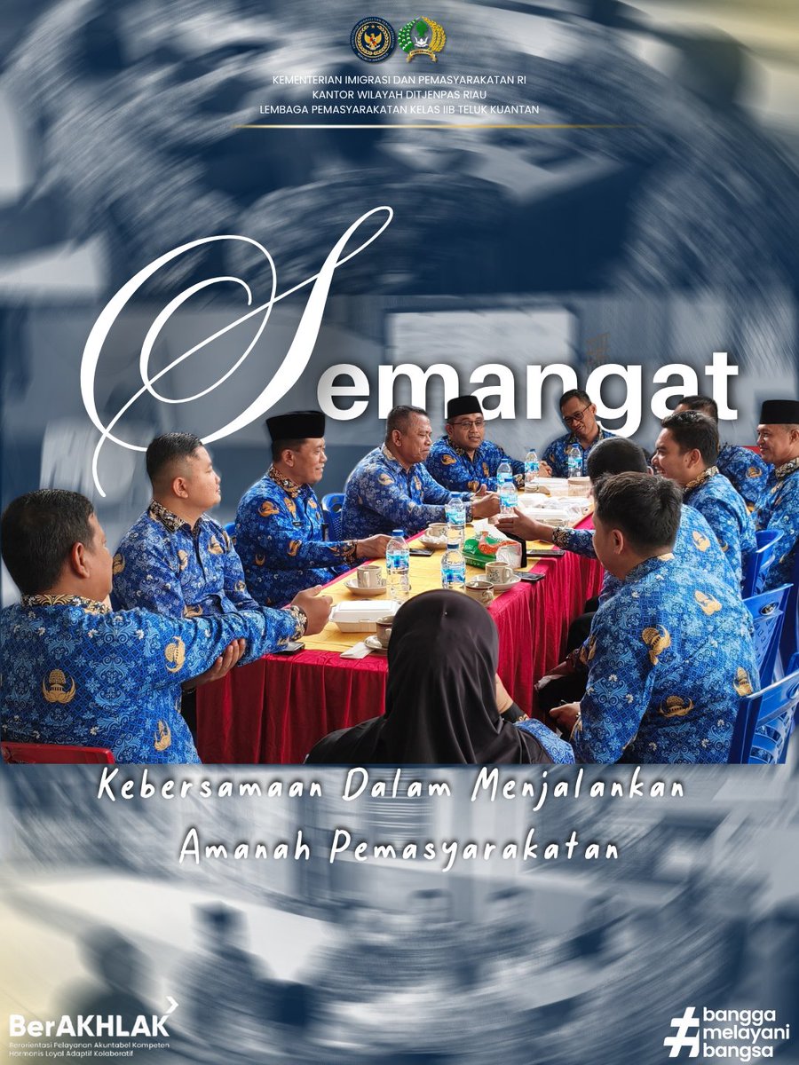 HumasLapasTelku's tweet photo. Coffee Morning, Ruang Bertukar Gagasan dan Evaluasi

Teluk Kuantan, 1 Oktober 2026 — Lembaga Pemasyarakatan Kelas IIB Teluk Kuantan melaksanakan kegiatan Coffee Morning bersama Kalapas dan jajaran sebagai ruang komunikasi yang santai namun tetap produktif. https://t.co/MDQsttJkxH