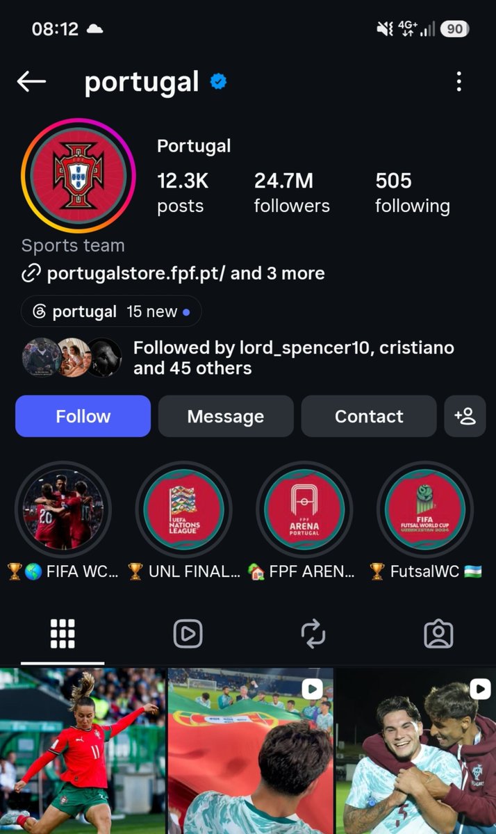 buzor042_'s tweet photo. The official Portugal national team Instagram account has lost 8 million followers in less that 12 hours after Ronaldo announced his retirement from the team. https://t.co/JTDpOaGWAz