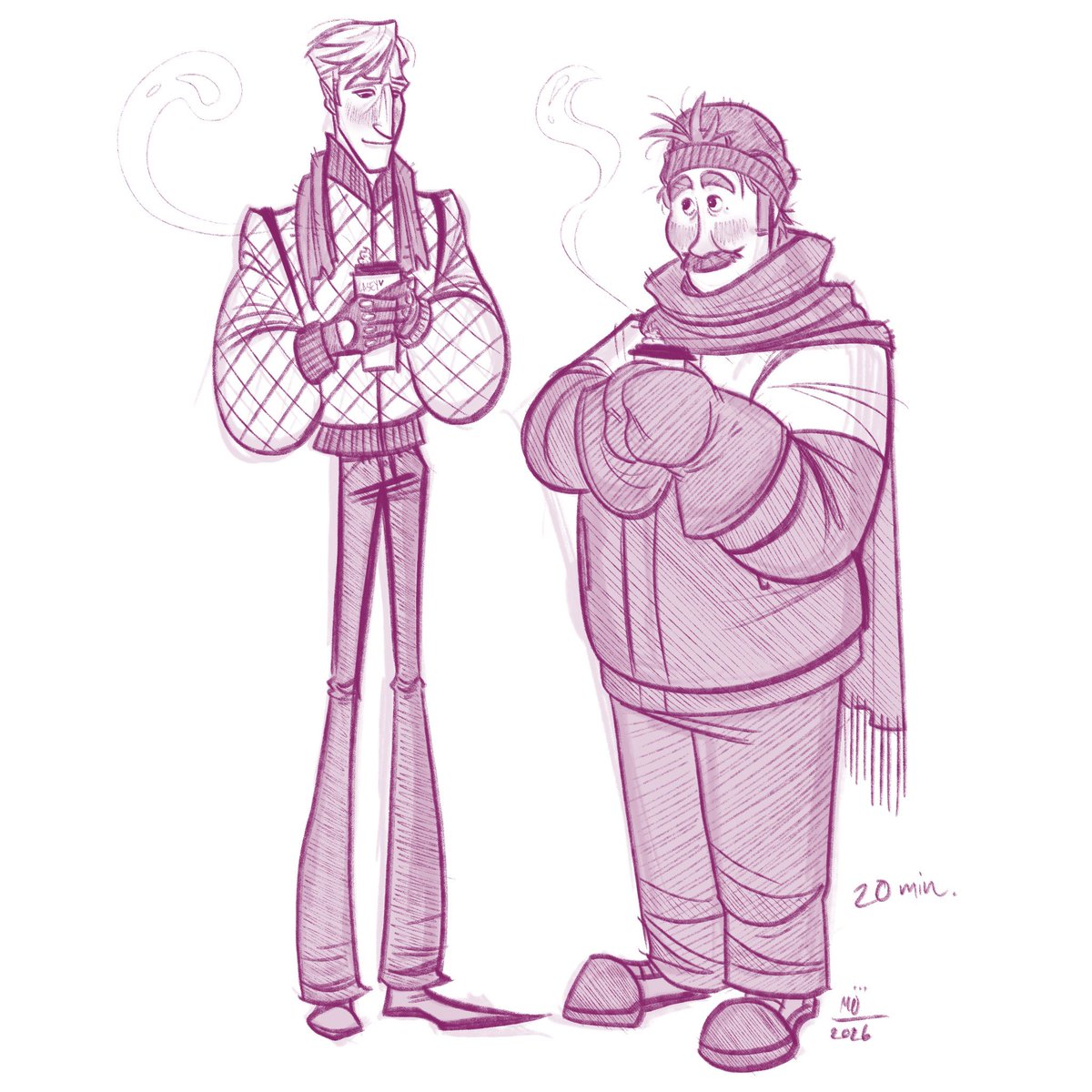 megosoupart's tweet photo. In the trenches of midterms currently… so enjoy a sundaydriver sketch of the two with some hot chocolates #drive2011 #larsandtherealgirl #sketches https://t.co/psroxL9m4O