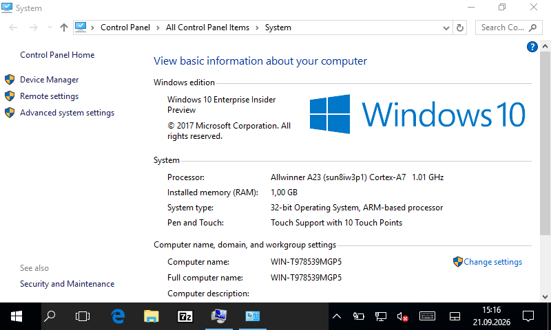 XperfectTR's tweet photo. Windows 10 on an Allwinner A23 tablet. Because why not? 😄
Cortex-A7, 1 GB RAM, ARM32 — a platform Windows was definitely never meant to run on like this.
It boots, touchscreen works, Task Manager sees both cores, and the desktop is usable.
#WindowsOnARM #Allwinner #ARM32 #EDK2 https://t.co/8CaJ8biUPW