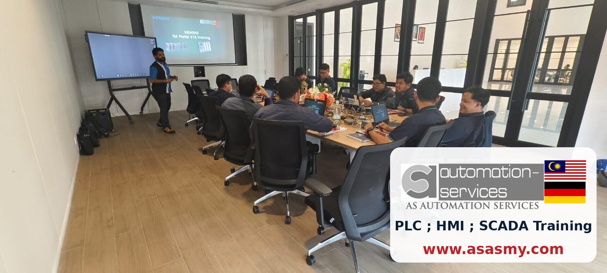 AutomationMy's tweet photo. From the TIA Portal V18 overview to a full hands-on project by day three. π― Intermediate-to-Advance Siemens training delivered at the clientβs site in Johor. Quote: https://t.co/j8eF0a2ATx WhatsApp +60102443914 #IntermediateToAdvance #HandsOnProject #ASASMY https://t.co/EBwxFb5aeI