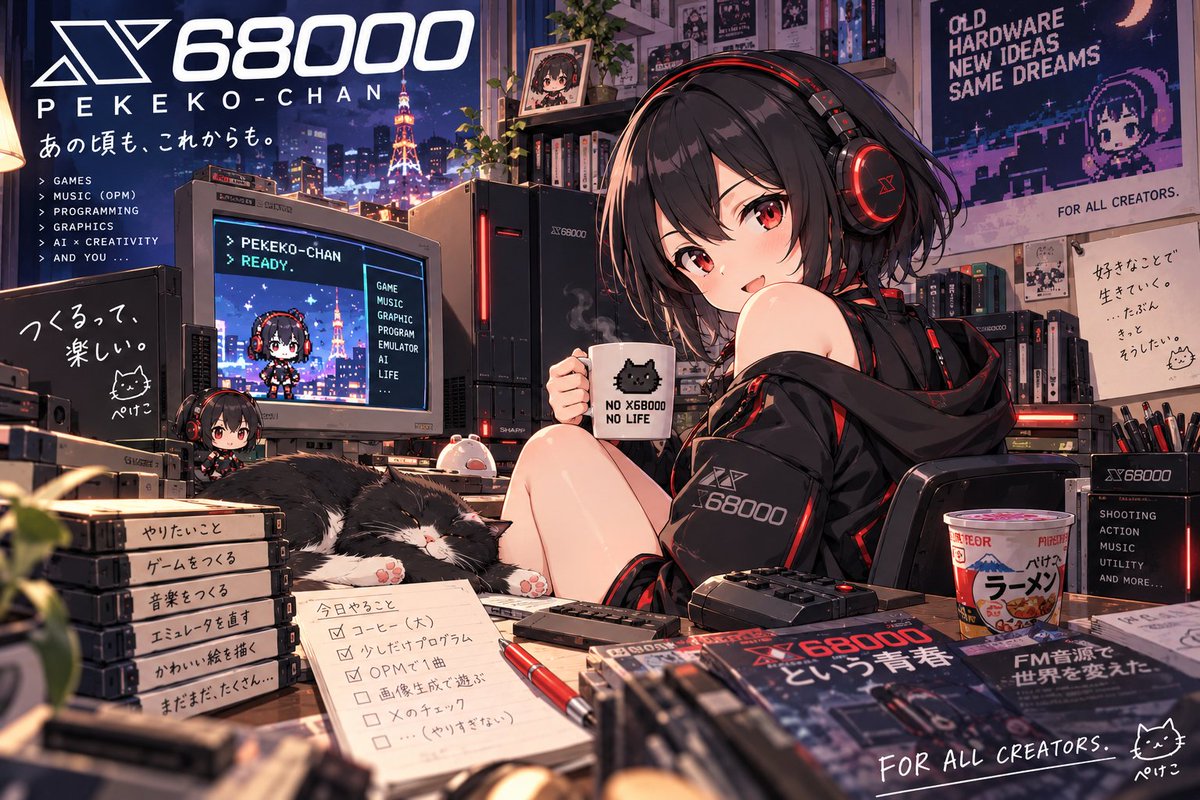 Awed_Urshy's tweet photo. 今日のペケ子
#pekeko #X68000 https://t.co/6F7SC36lCp