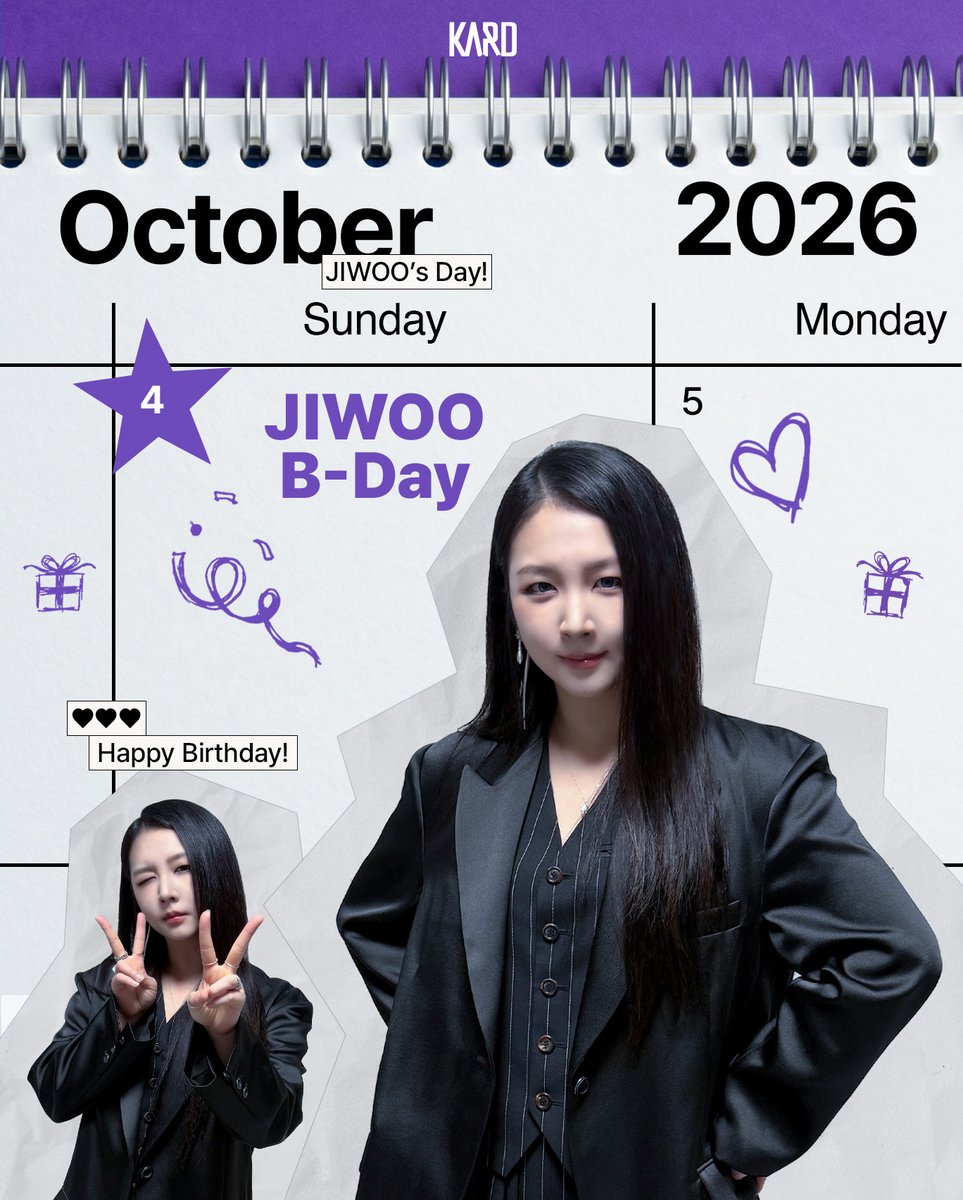 KARD_Official's tweet photo. [🎉]
𝗛𝗔𝗣𝗣𝗬 𝗕𝗜𝗥𝗧𝗛𝗗𝗔𝗬 𝐉𝐈𝐖𝐎𝐎◆

#KARD #카드
#전지우 #JIWOO
#HappyJIWOOday https://t.co/0Q1mmoreXT