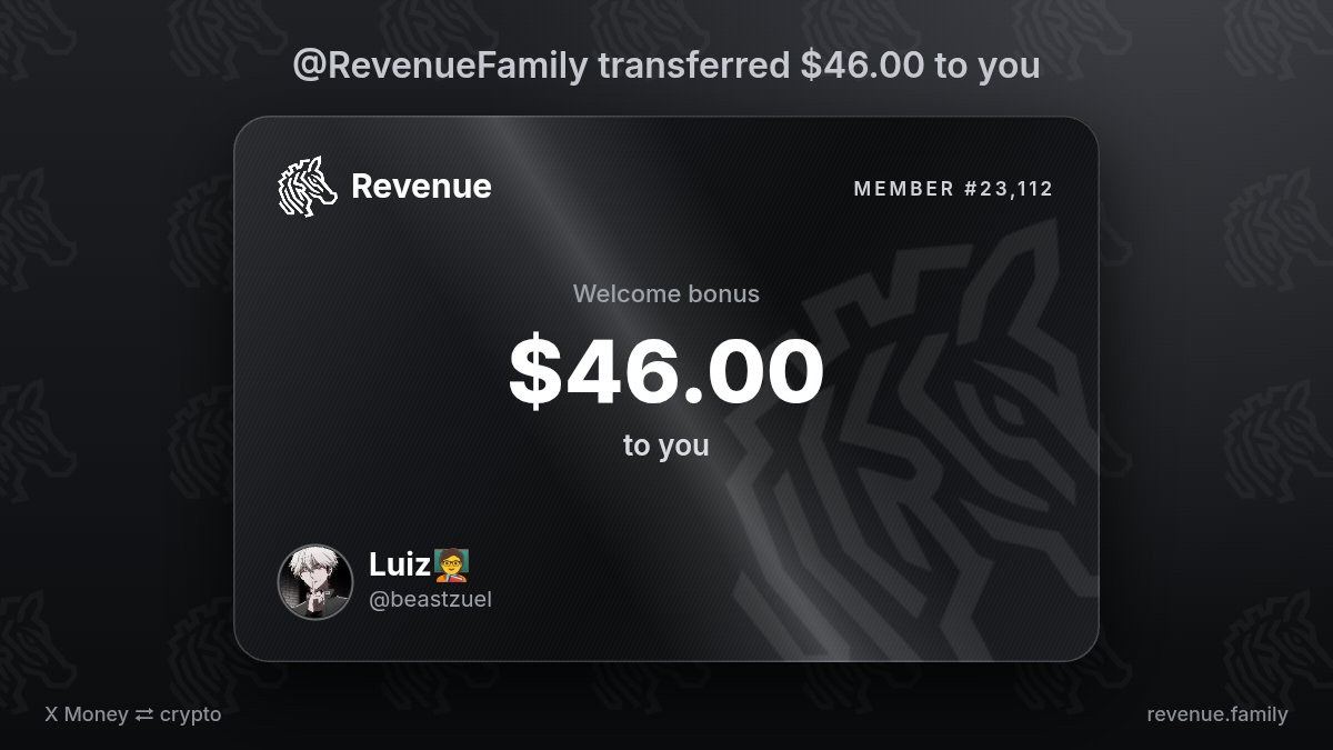 beastzuel's tweet photo. @RevenueFamily $46.00 from @RevenueFamily, thank you https://t.co/5naFoquevK