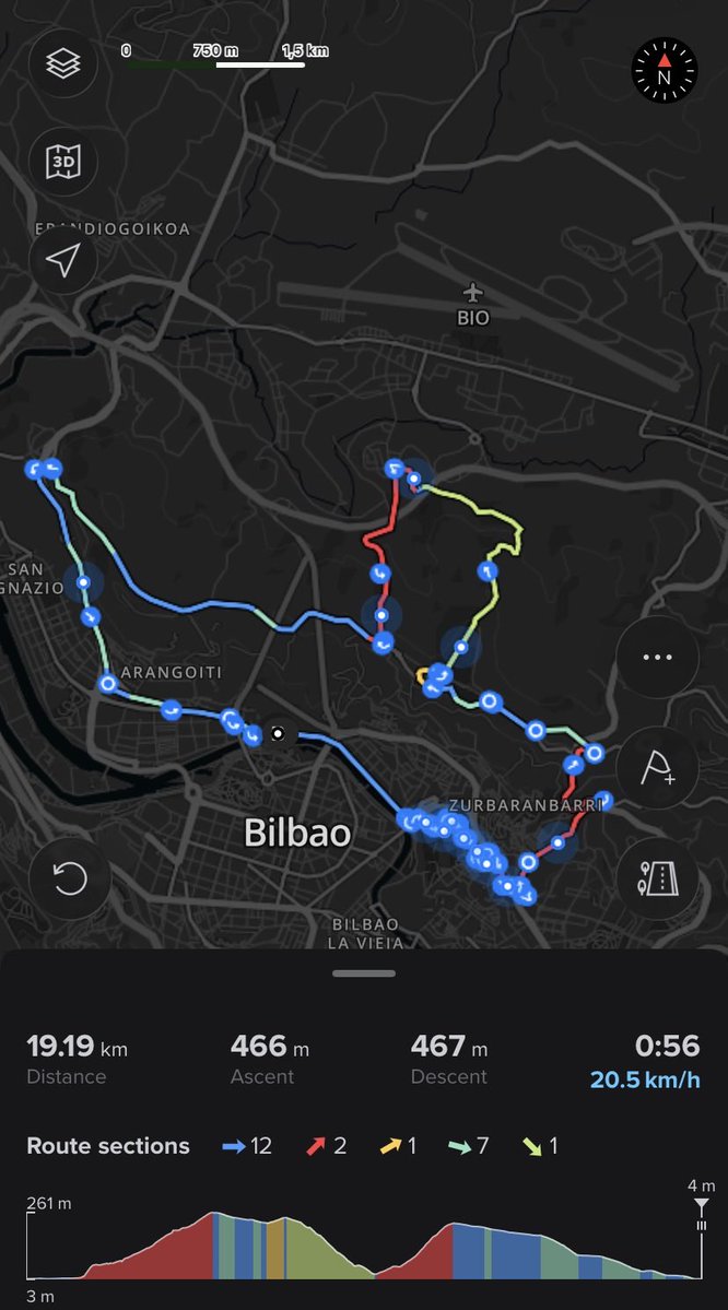 PeioRoyoZabala's tweet photo. 14 vueltas a este circuito rompepiernas, 269k y 6524m D+.

@bilbao_udala haced que los Alpes franceses parezcan un juego de críos con Etxebarria-Begoña-Santo Domingo y Pike Bidea. https://t.co/nNyyyRx9OC