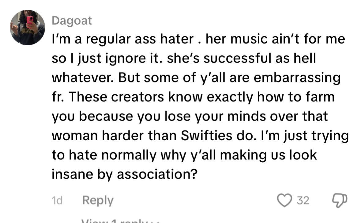 Likes_Nothing8's tweet photo. even the OG haters are embarrassed 😭 https://t.co/3vk7nVubEv