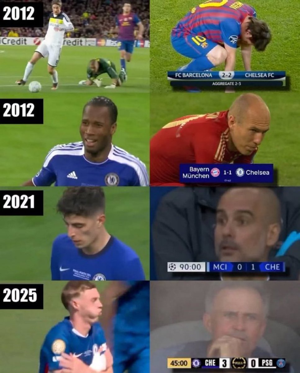 BlueboyNk's tweet photo. Chelsea really did this to top European teams https://t.co/VZEKWKunB2