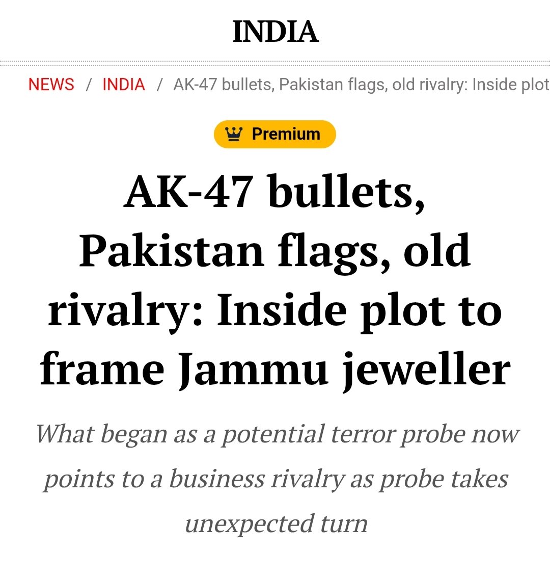 KashmirIntel_'s tweet photo. LET US MAKE YOU ROT IN JAIL FOR NOTHING!

Political struggle of Kashmiris especially armed one has been criminalized to such an extent that it has become easy for people to frame their rivals on petty issues. Davinder Singh was a non-muslim and hence lucky! He got saved.
(1) https://t.co/hkStXwPWgC