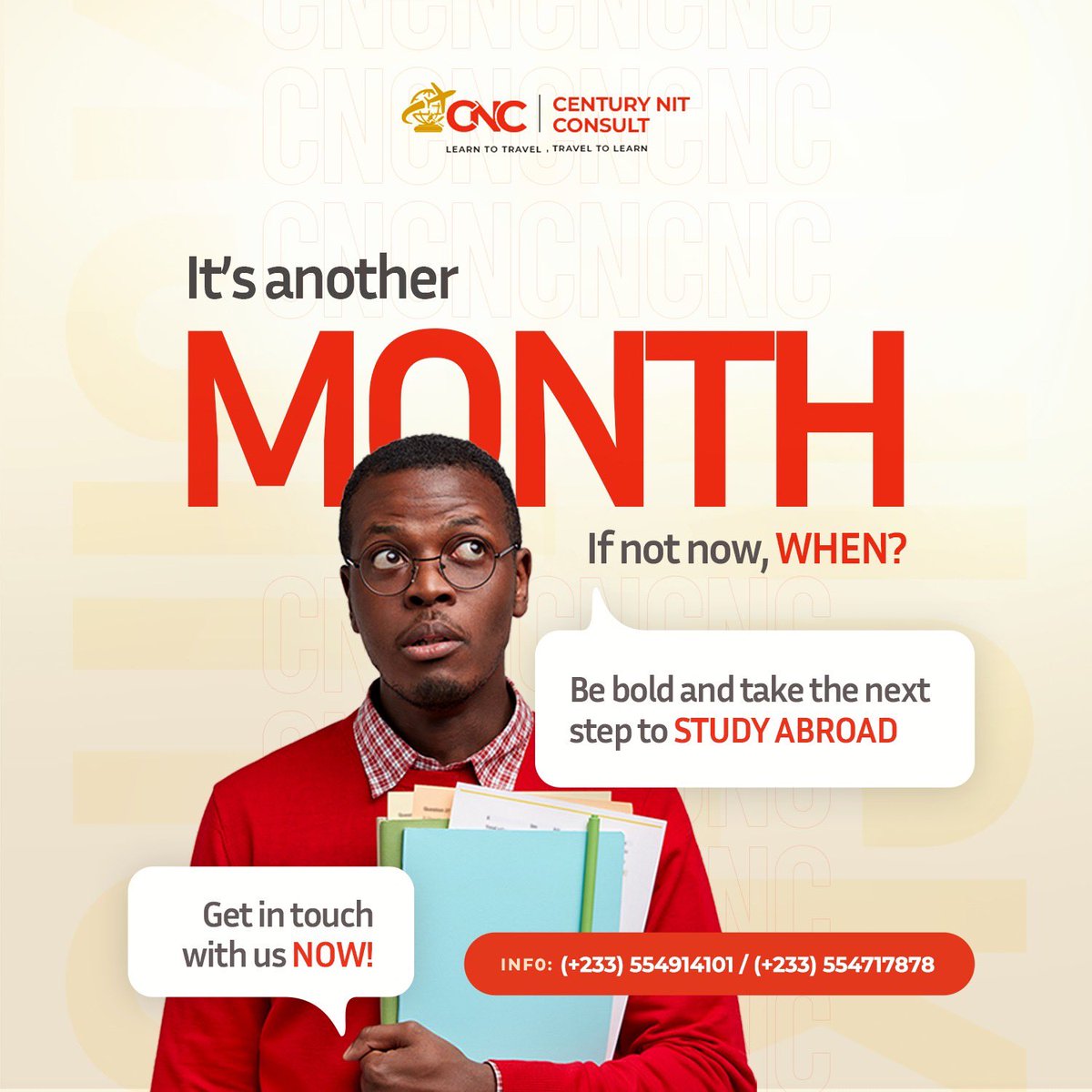 century_nit's tweet photo. October is here, and your study and work abroad dreams don’t have to wait! 

Get in touch with us today for all you enquiries
📲0554914101/0554717878
📍Achimota Mile 7 Pentecost Junction 
#cnc #studyabroad #yourstudyabroadpartner #workabroad #europe https://t.co/5jNakKHeWI