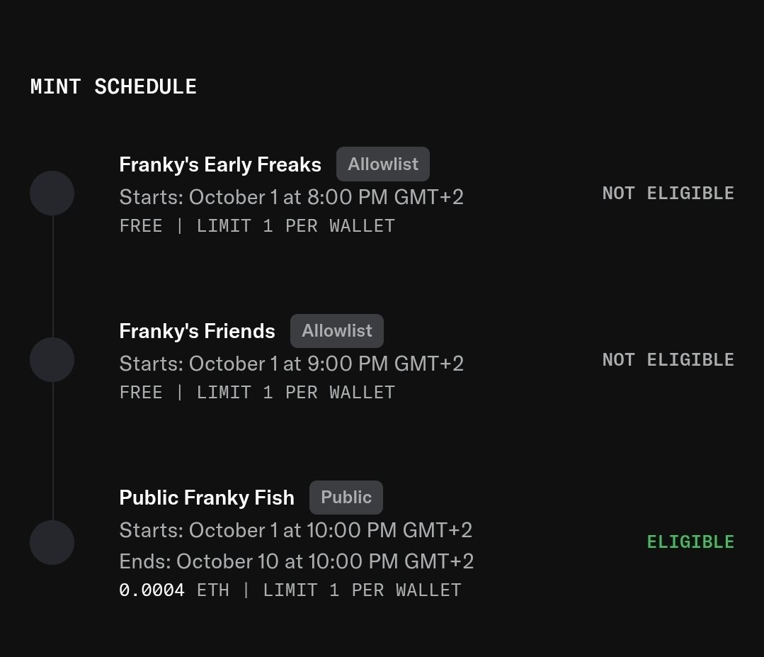 OvoOnoETH's tweet photo. Hey @FrankyFishXyz , am I early enough to be a Early Freak ?

Add me pls 💪🐠 https://t.co/WjJr1rPZpa