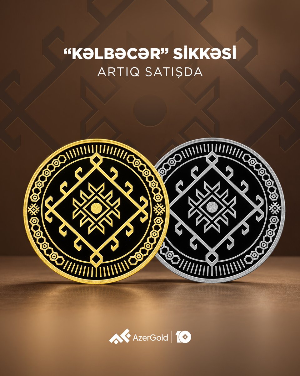 Azergoldgift's tweet photo. Zəngin təbiəti, mineral bulaqları, qədim tarixi və mədəni irsi ilə seçilən Kəlbəcər rayonuna həsr olunmuş yeni qızıl və gümüş sikkə kolleksiyası artıq satışda.

🌐 https://t.co/sf2hFbITn8
📍 Bülbül prospekti, 3
📞 +994 50 602 05 05

#AzerGold #Qızıl #Qızılsikkə #Gümüş #Gümüşsikkə https://t.co/MXTp098MPC