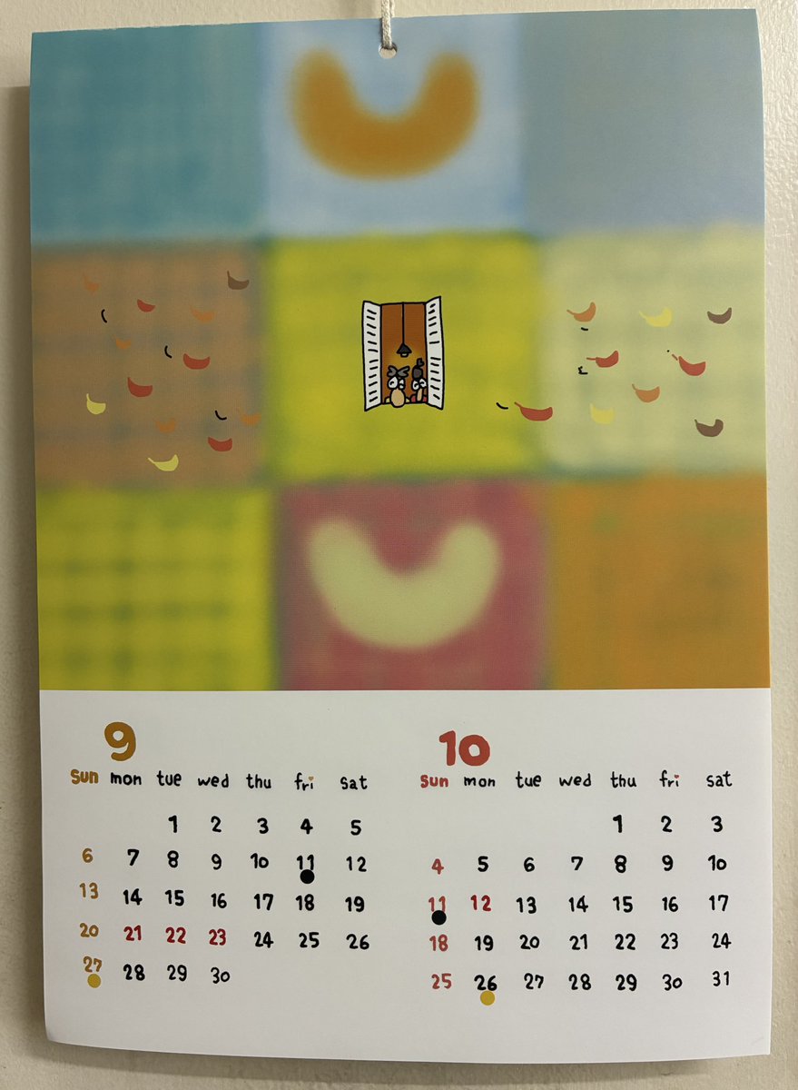 chabaheart's tweet photo. カレンダーが10月になりました🗓️ https://t.co/Bi8OIfc74D