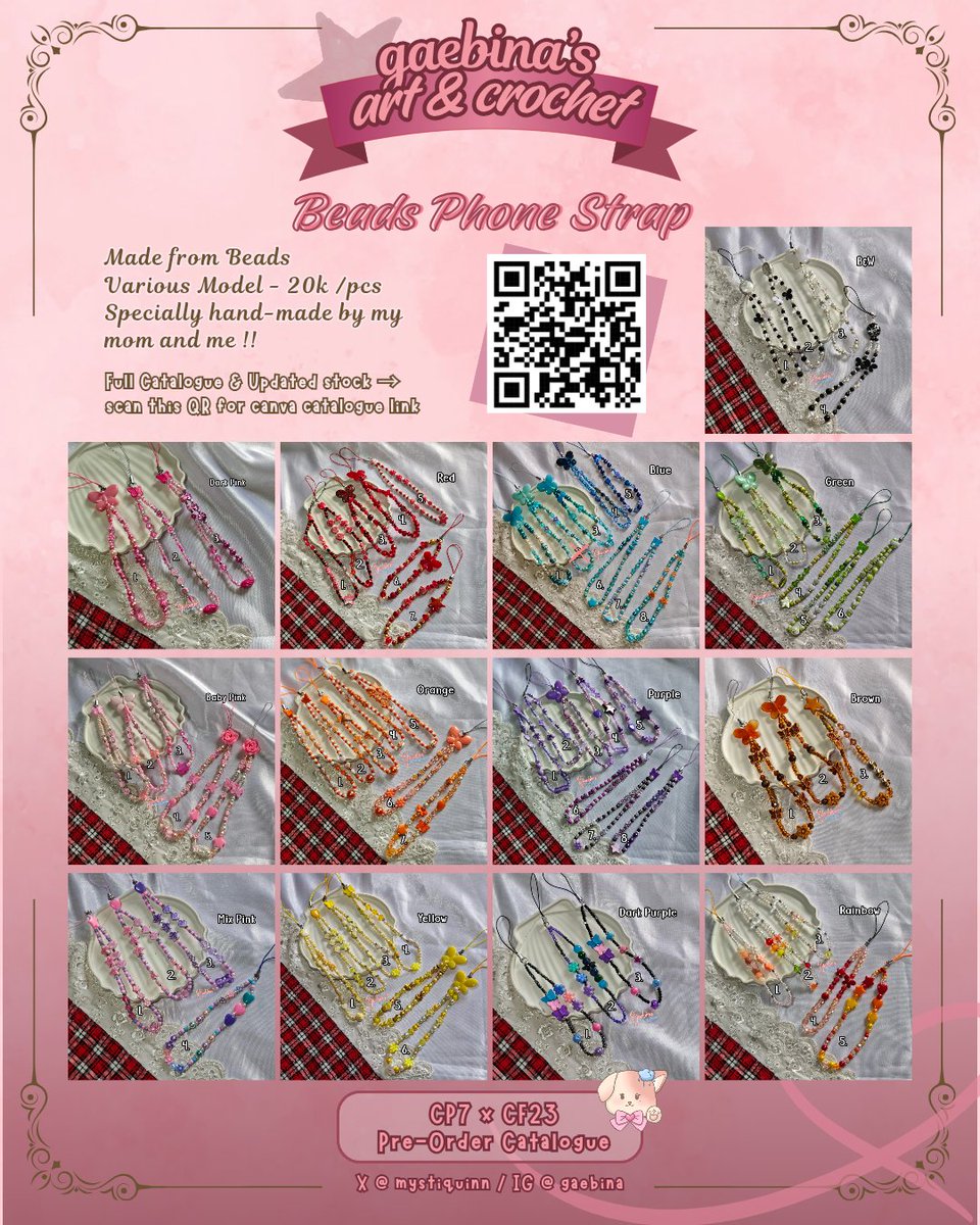 mystiquinn's tweet photo. [💗🔄 likes &amp; RT are appreciated !!] 
BATCH 2 gaebina's art &amp; crochet #cf23 quick pre-order open ! 🐶🌧️

📆 Oct 01-10, 2026
🌟 Blue Lock, Demon Slayer, Chainsaw Man, Free!, Crochet, Beads Phone Strap, Pride
📦 Pick up both days / Mail order
🔗 https://t.co/FqMmhFUwIU

#comifuro23 https://t.co/z2BOrFqqi2