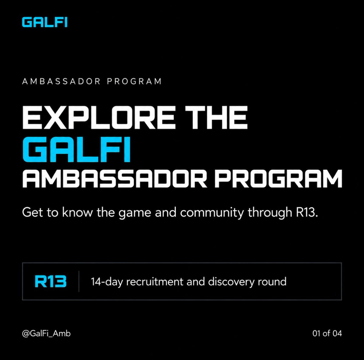 okamiyow's tweet photo. The alpha I posted about starts today.

@GalFiOfficial Ambassador R13
Oct 1 • 5 PM UTC

14 days of content:
- threads
- videos
- memes
- creative challenges 
- other activities.

USDT + NFTs + other perks.

Made a quick guide below if you're new.

https://t.co/GgTv9cAIUo

See you there #Ambassador