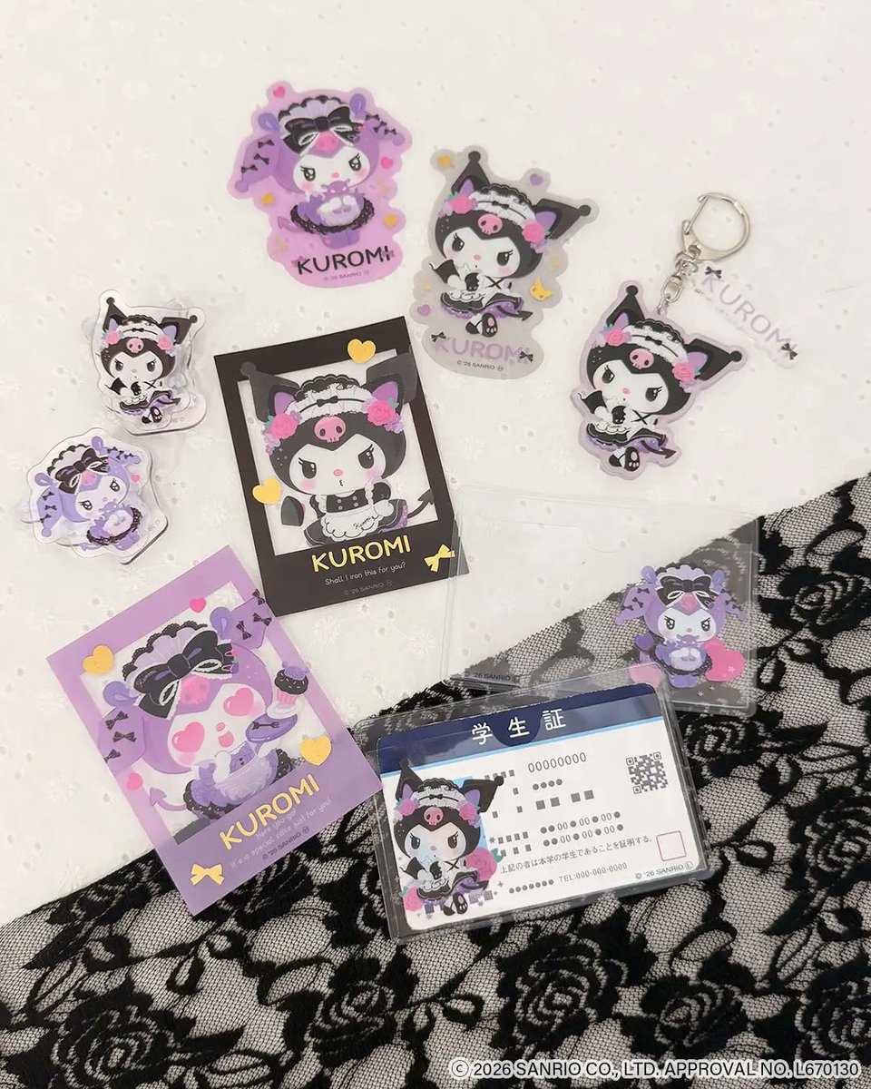 sanrio_oshikatu's tweet photo. ＼⚠️まもなく発売開始⏰📣／
サンキューマートの『クロミ』限定アイテム、いよいよ明日10/2(金)より入荷次第、順次発売開始🥹💜🖤
メイド風の衣装を着たクロミがダークで可愛いデザインになって大集合💜
お近くの店舗、またはオンラインでチェックしてみてね🙆‍♀️

🔗サンキューマート公式オンラインストア：
https://t.co/j3LCZU5TSo
🔗楽天（サンキューマート公式）：
https://t.co/kI1H5YZEGQ

#サンキューマート #クロミ #pr