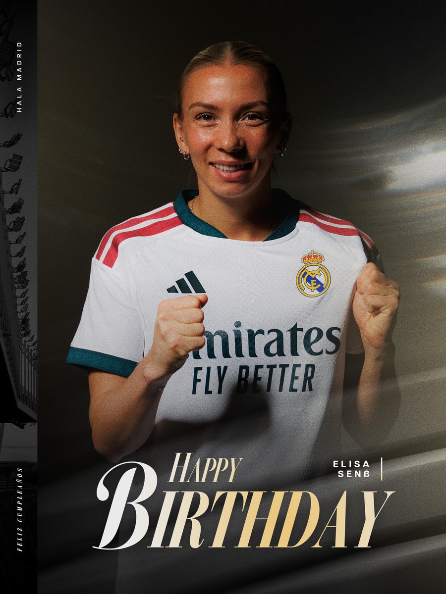 realmadridfem's tweet photo. 🎉🎁 ¡FELIZ CUMPLEAÑOS, ELISA!
🥳 HAPPY BIRTHDAY! https://t.co/CnbDhjee9Z