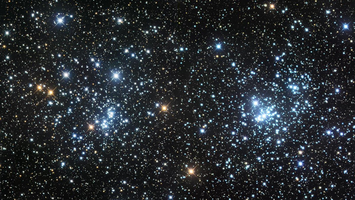 AstronomyMag's tweet photo. Sky Today: October 1
Tonight’s a two-for-one deal as the Double Cluster shines in Perseus’ northwestern corner, ready for wide-field or closeup viewing.

Image credit: Marc Van Norden (Flickr, CC BY 2.0)

Read more:
https://t.co/eCzFVXpp8k https://t.co/MHFytwdhti