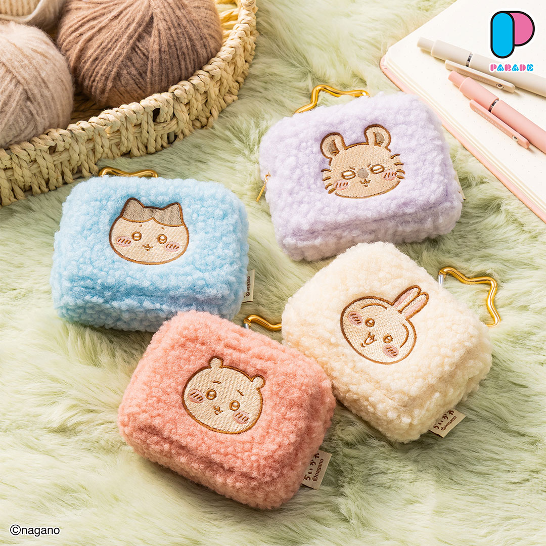 parade_prize's tweet photo. ／
#ちいかわ より
カラビナつきもこもこポーチが
#プライズ で登場👝🐑
＼

もこもことした柔らかな手触りがポイント✨
落ち着いたくすみカラーもかわいい
カラフルな全8種のポーチです🤎

10月中旬より全国のアミューズメント施設にて
順次展開予定

☁️詳細☁️
https://t.co/SaGgU6v9I8 https://t.co/QwYqdLFEOP